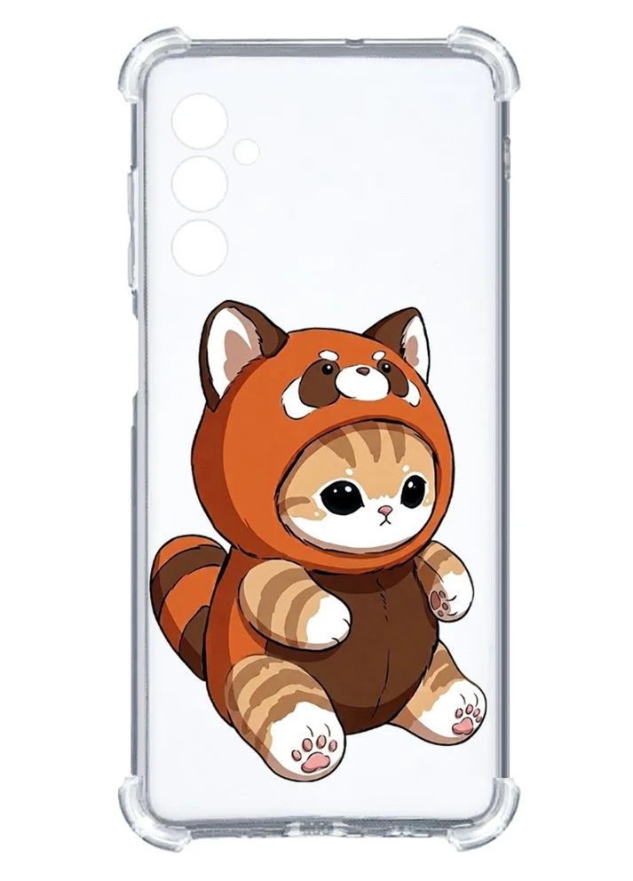 Чохол з потовщеними кутами на Samsung Galaxy A15 (A155) Котик панда (принт 423) Creative (391979977)