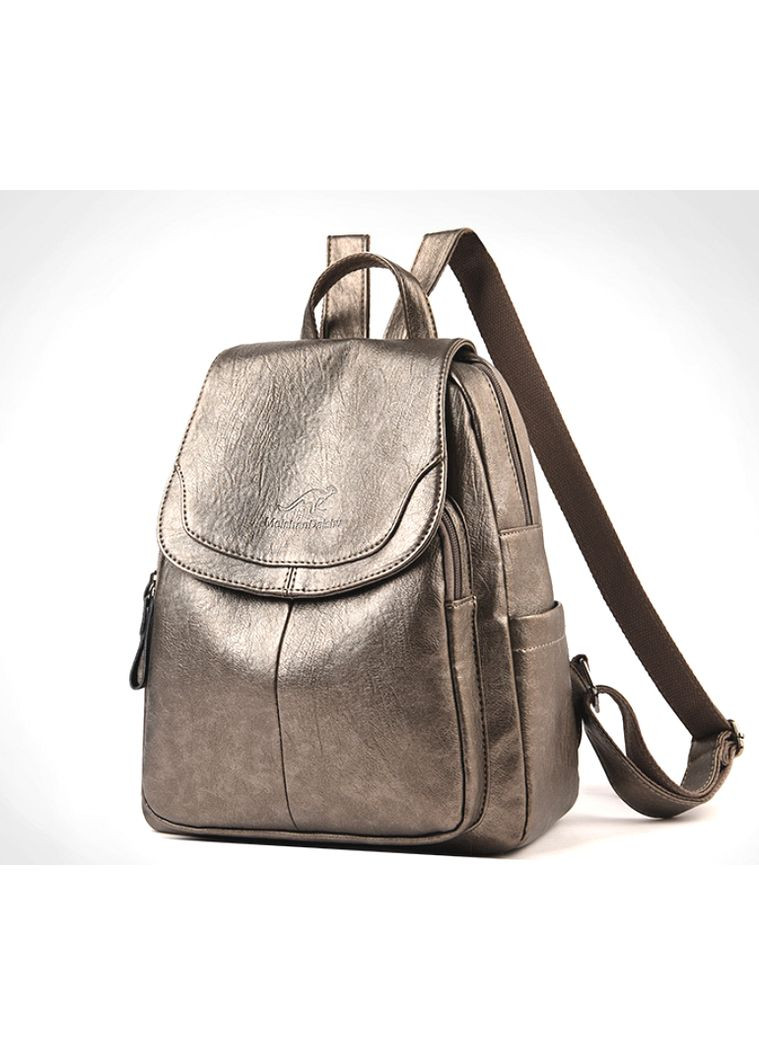 Женский городской рюкзак трансформер из экокожи сумка для повседневного использования в клеточку ProDobro (363135710)