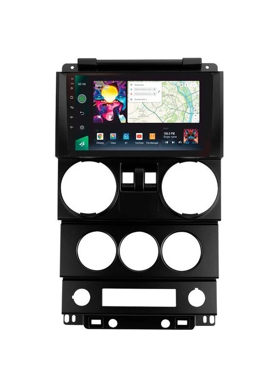 Штатна магнітола D9-008 8+128 Gb Jeep Wrangler 3 JK (F1) 2008-2010 9" (L1) Sigma (378908182)