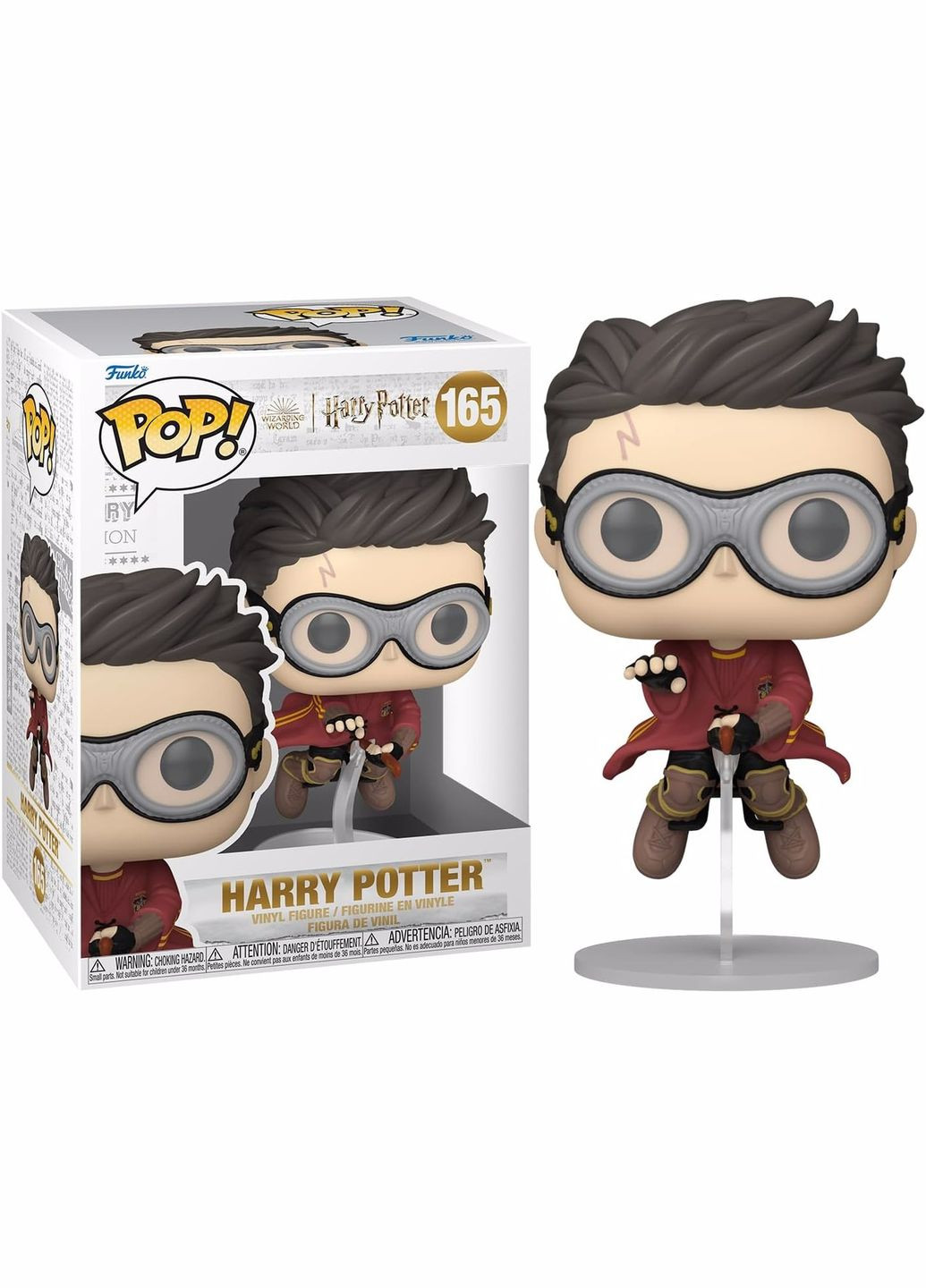 Фигурка Pop Гарри Поттер Гарри с метлой Harry Potter Harry with Broom 10 см HP HB 165 Funko (317275012)