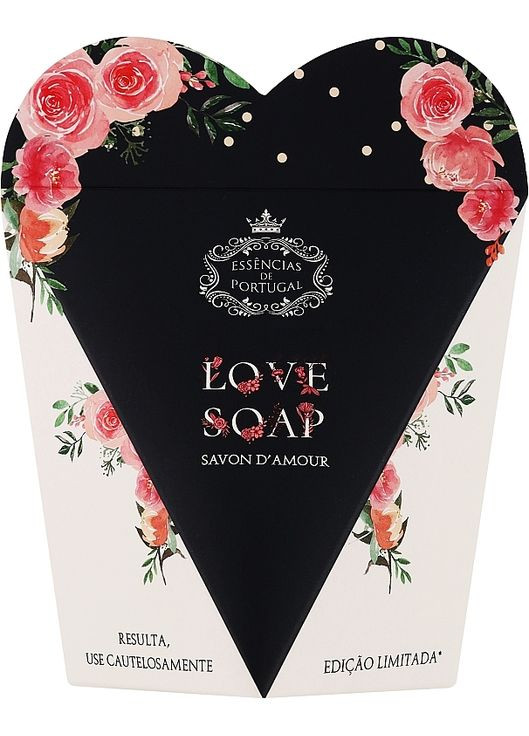 Натуральне мило "Серце" у подарунковій коробці Love Soap Inside Of Limited Rose Edition 150g (862797-31106808) Essencias de Portugal (368615815)