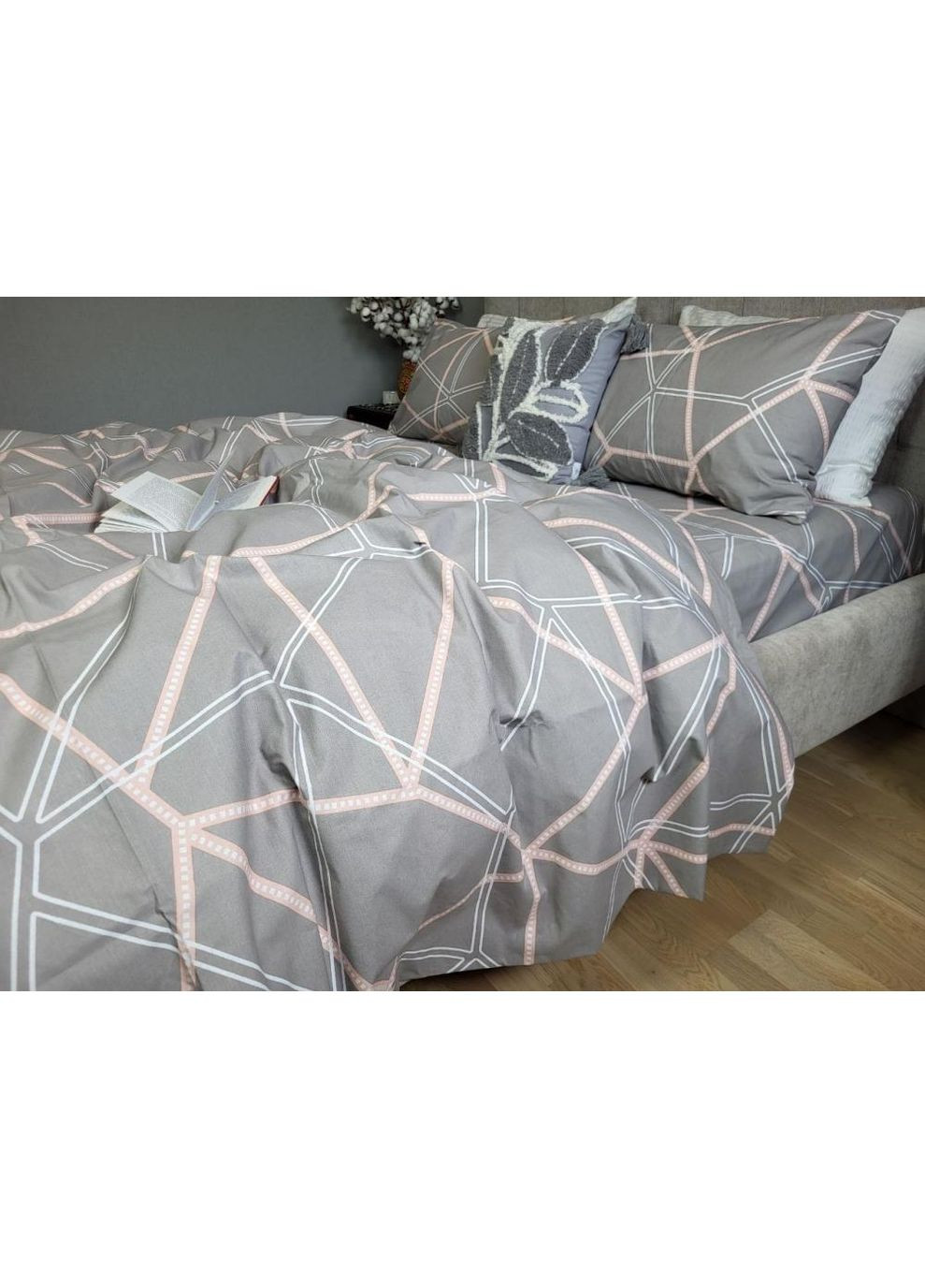 Постельное белье с резинкой Переплит, бязь PREMIUM Семейный размер, наволочки 50/70 No Brand (364220177)