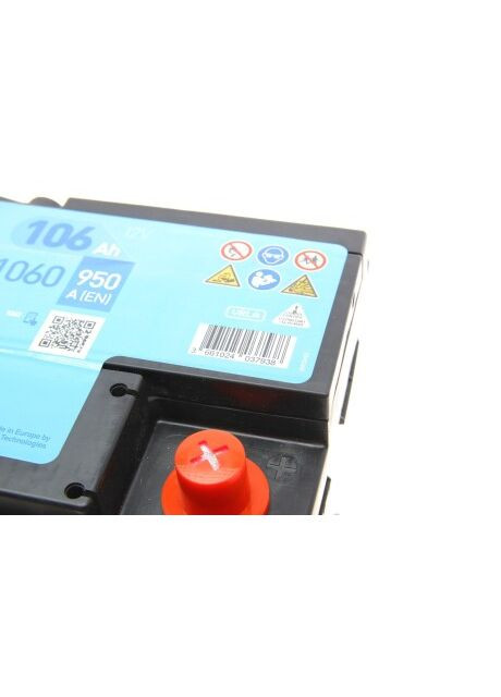 Акумуляторна батарея 106Ah/950A (393x175x190/+R/B13) (Start-Stop AGM) (аналог EK1050) EK1060 UA63 Exide (345770017)