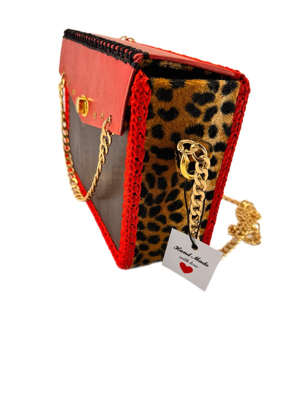 Сумка ручної роботи "Леопардова спокуса" No Brand (329726144)
