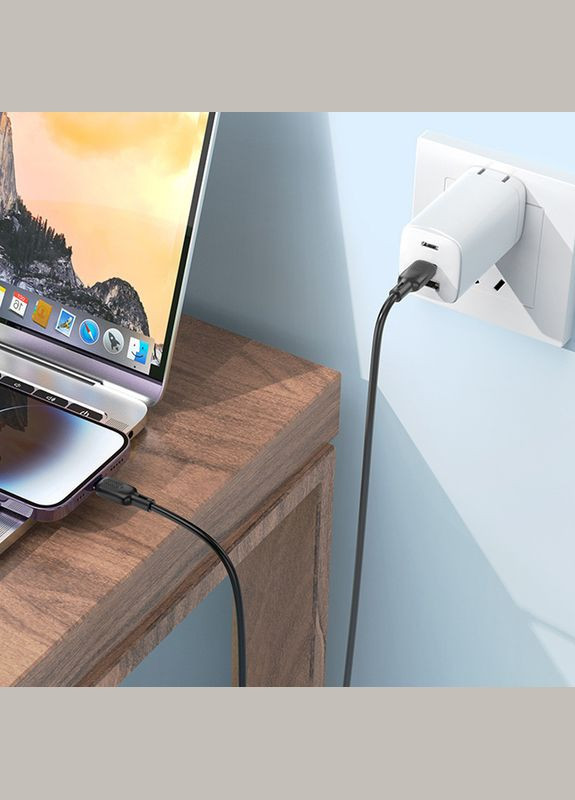 Кабель для зарядки Lightning Type-C для iphone / дріт, шнур тайп сі на лайтнінг зарядний кабель для айфона 3м Borofone (360636960)