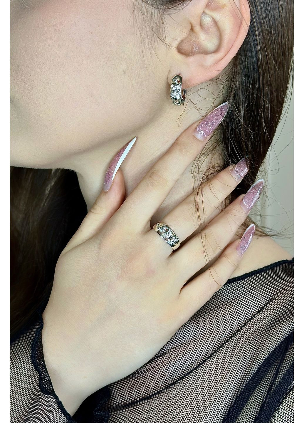 💎 Серебряный комплект украшений с кубическим цирконием – роскошь, которая доступна каждой! Family Jewelry House (351897817)