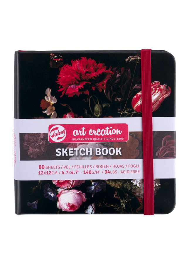 Блокнот для графики Talens Art Creation 12х12 см 140г/м2 80л Натюрморт с цветами Royal Talens (364193682)