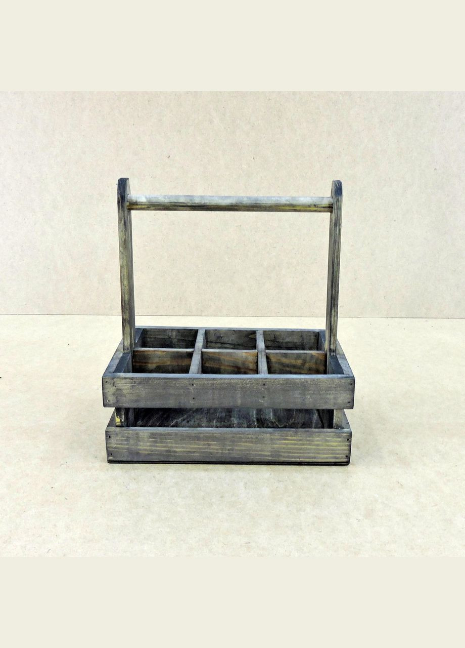 Ящик для перенесення напоїв з дерева Тамбора мокко (ЯДП-001210) No Brand (328911554)