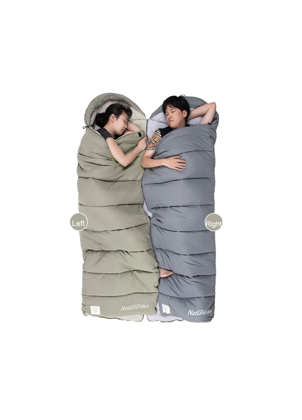 Спальний мішок Naturehike M180 CNK2350WS023 (220х80см) Лівий (Світло-зелений) No Brand (332635600)