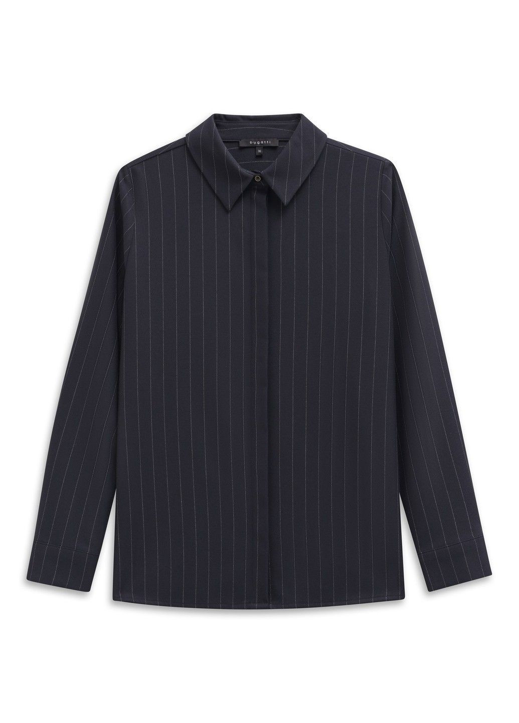 Синяя женская рубашка синий на запах Bugatti