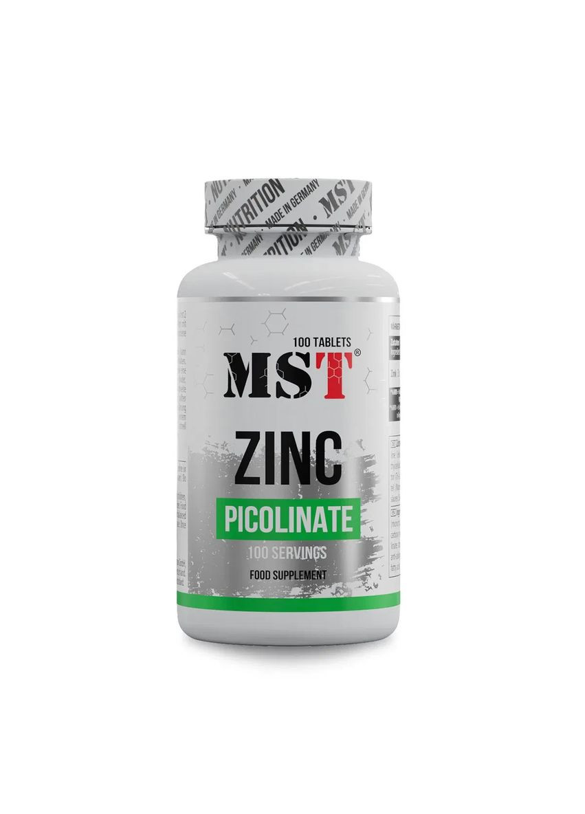 Цинк пиколинат Zinc Picolinate 100 таблеток MST (361115864)