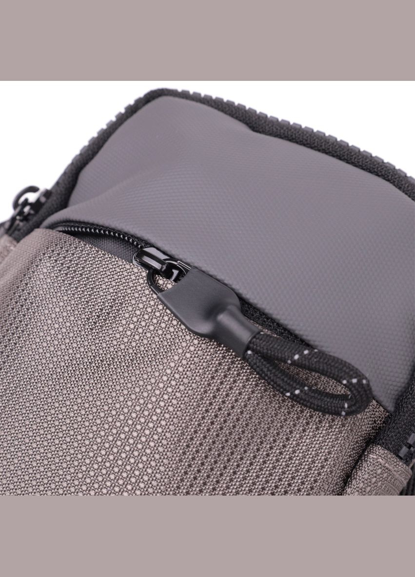 Удобная слинг сумка для путешествий из качественного текстиля 22869 Серый Vintage (331913112)