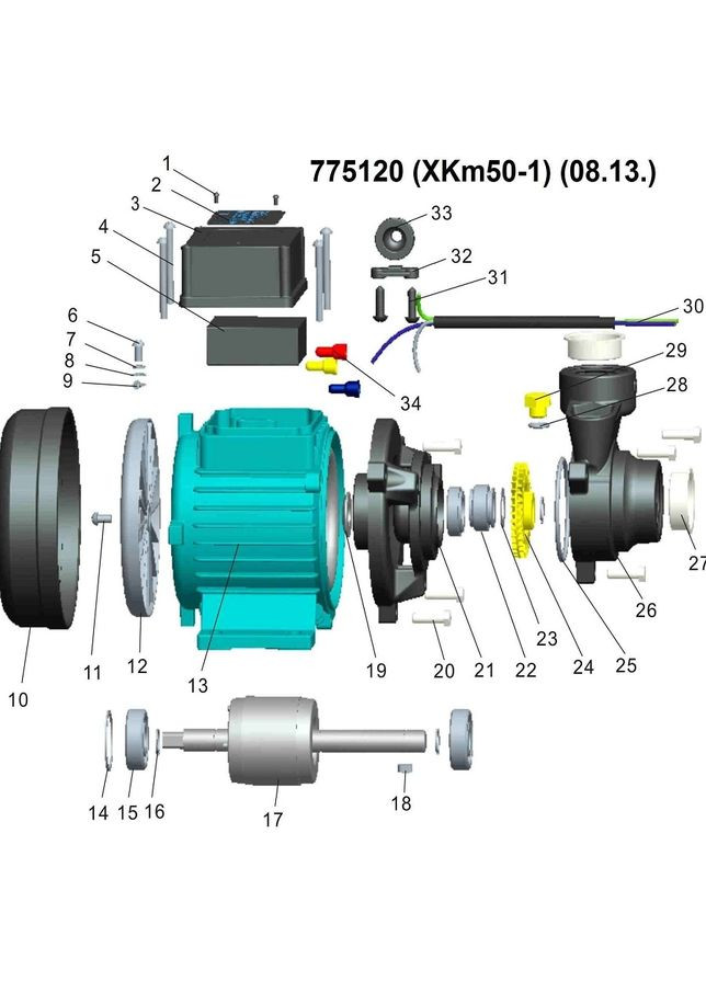 Насос вихревой 0.11кВт Hmax 23м Qmax 25л/мин (775120) Leo (323122713)
