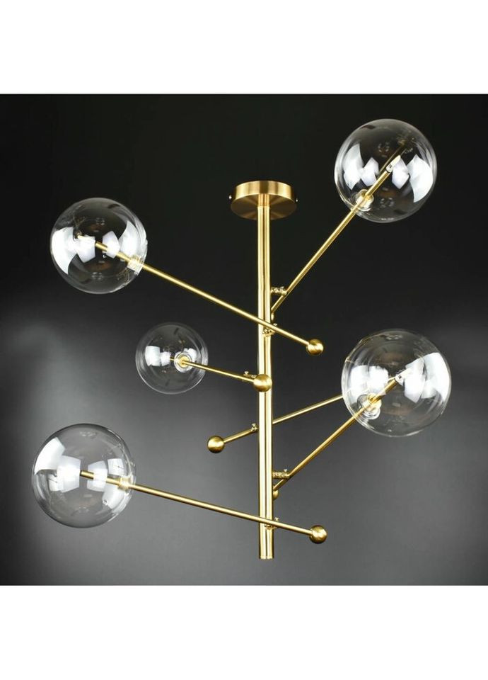 Люстра потолочная на 6 лампочек 26740 Латунь 63-83х80х80 см. Sunnysky (335975381)