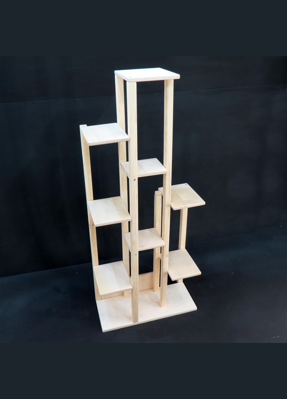 Подставка для цветов из дерева Коменда 3 бланже (ЦСТ-312701) No Brand (328230349)