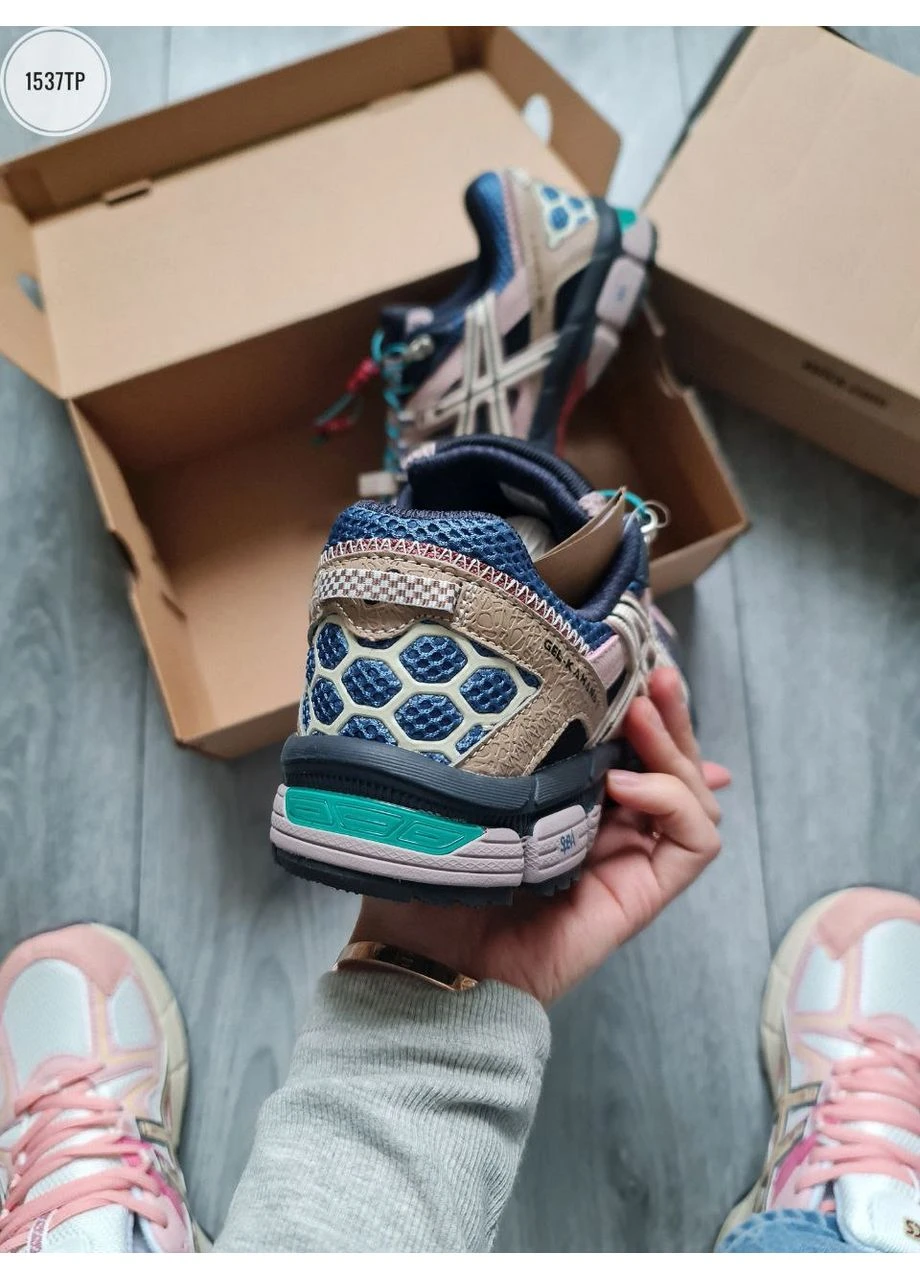Синие демисезонные кроссовки мужские asics gel kahana 8 brown blue асикс гель кахано 8 синие No Brand