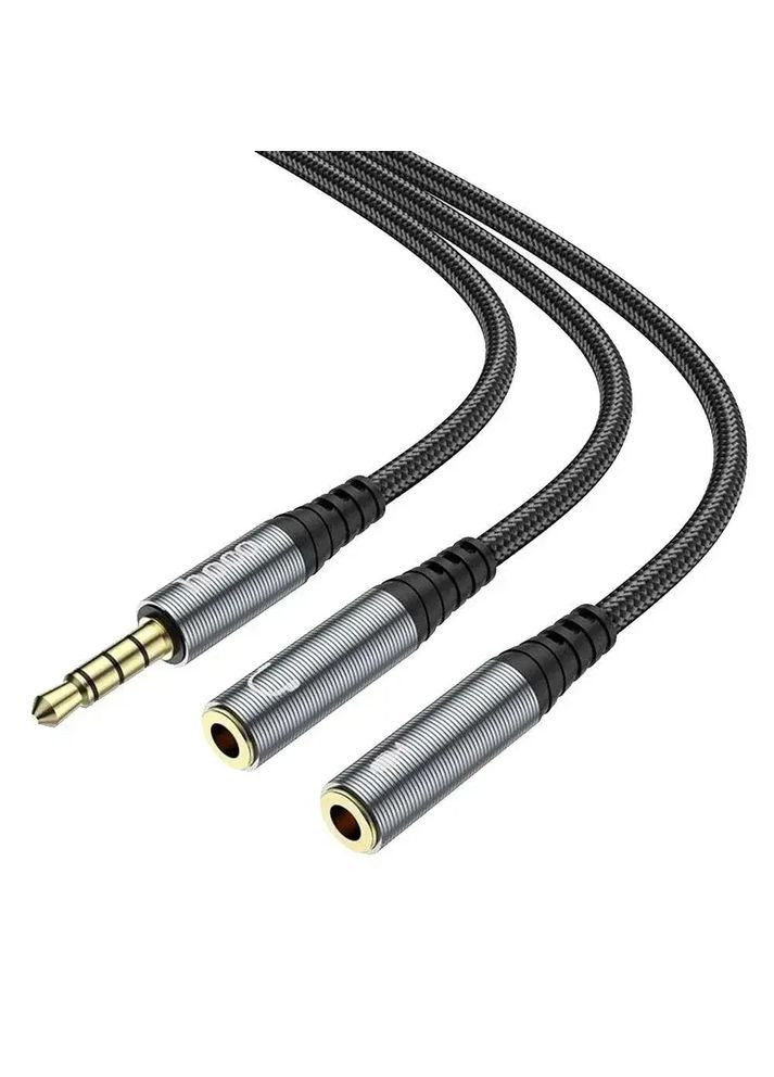 AUX-сплітер (male to 2 female) UPA21 на мікрофон/навушники Hoco (369727066)