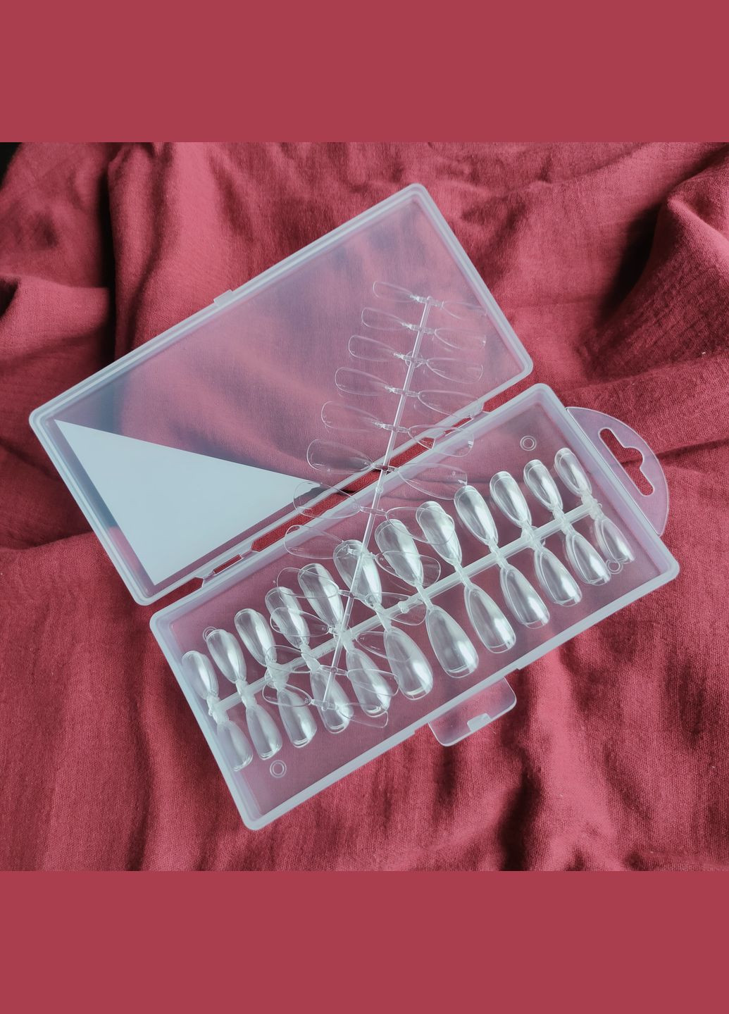 Гелеві тіпси для нарощування нігтів мигдаль 24 штуки No Brand Мигдаль (322169492)