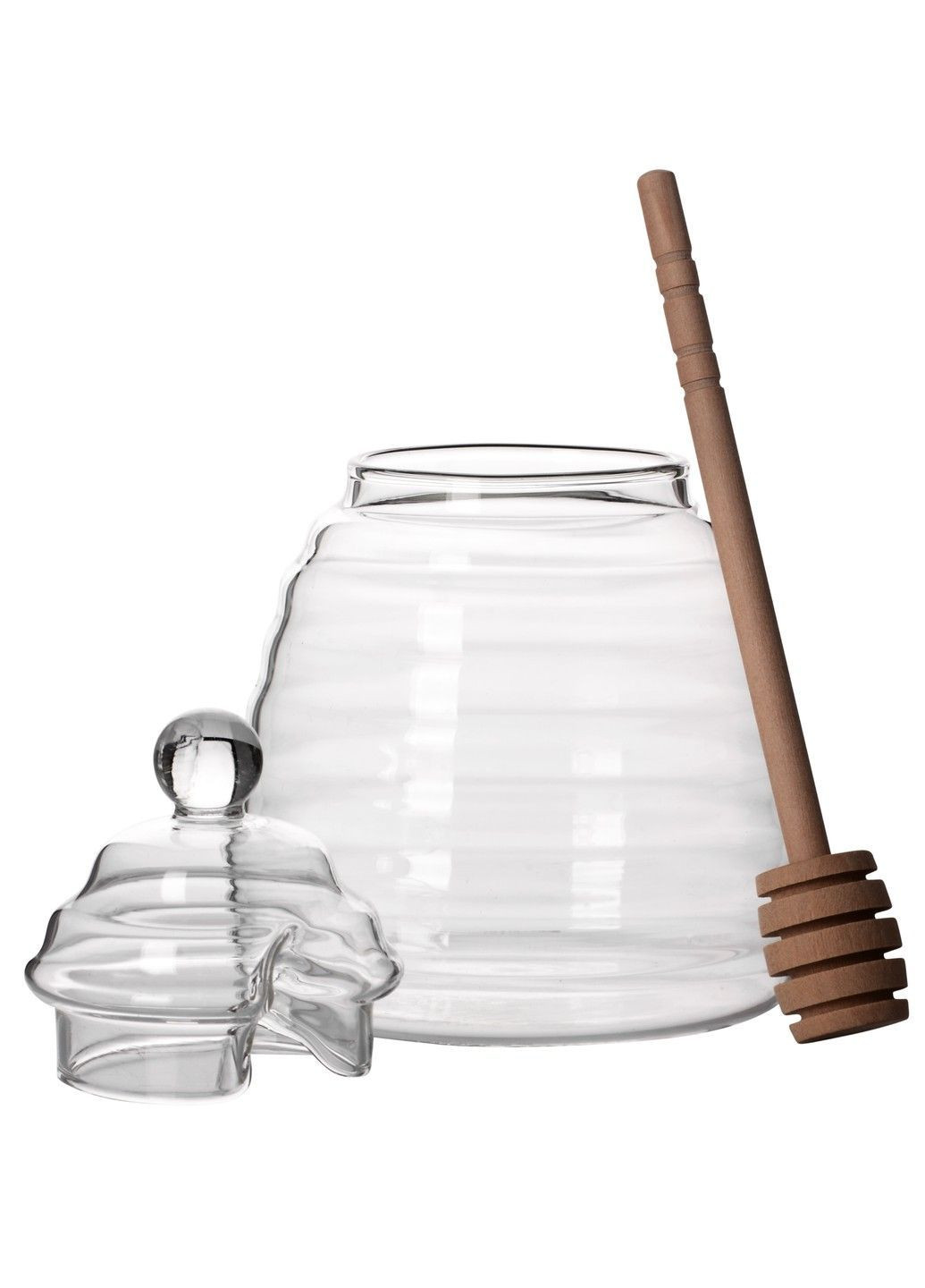 Банка HONEY д/меду з дерев.ложкою /400 мл в уп. (HN95145) Viva (365275547)