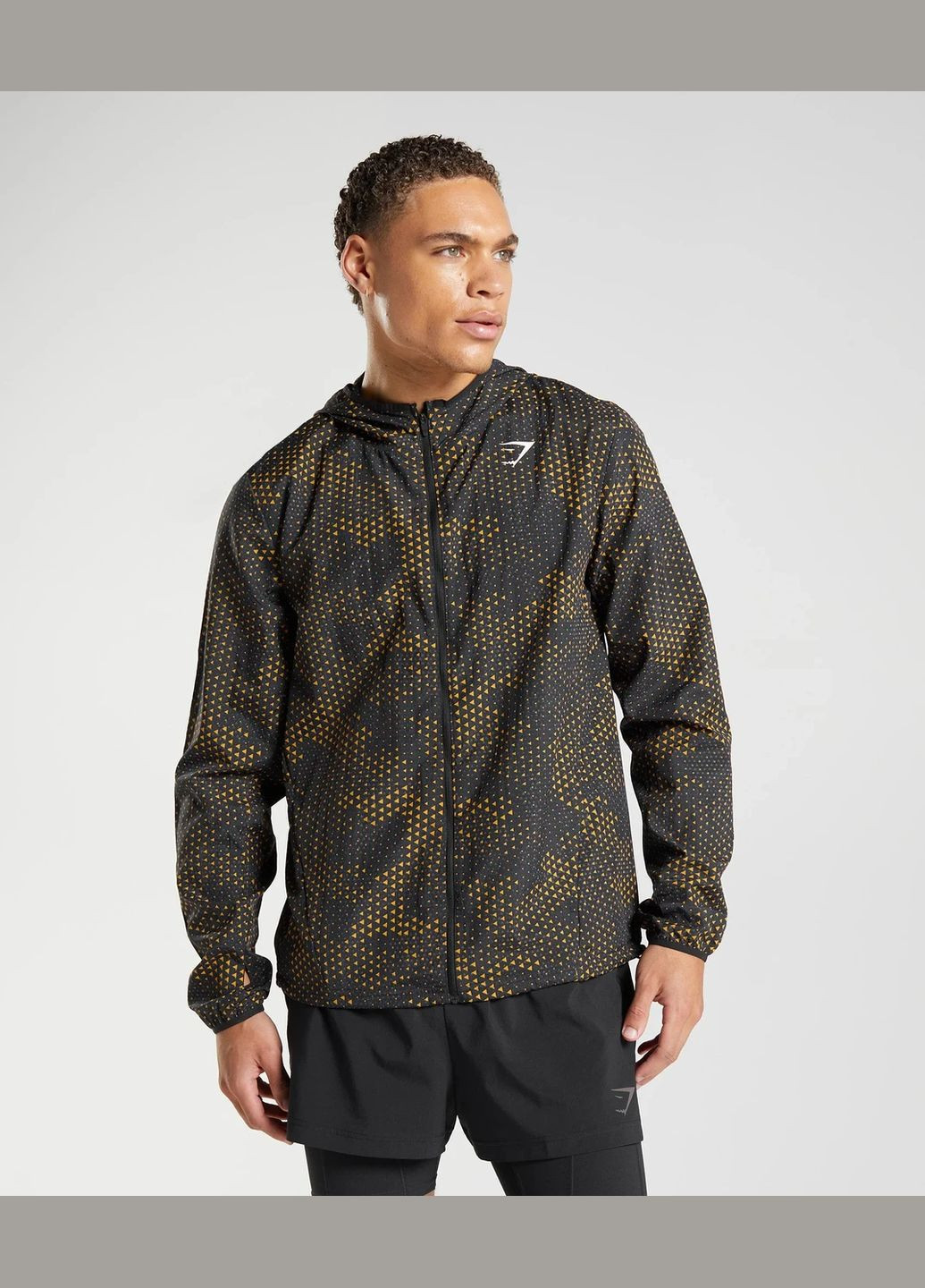 Черная демисезонная ветровка Gymshark