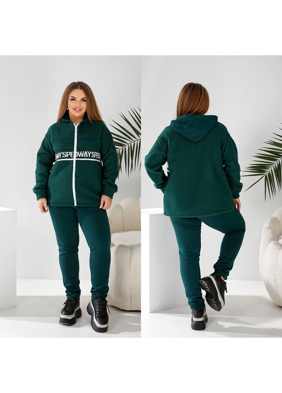 Жіночий теплий костюм із хутряною кофтинкою Teddy Україна (361856568)