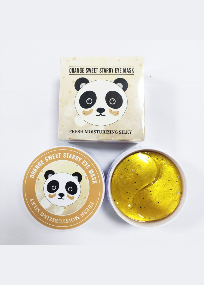 Желтые гидрогелевые патчи с блестками и звездочками Orange Sweet Starry Eye Mask, 90г/60шт Sersanlove (317169593)