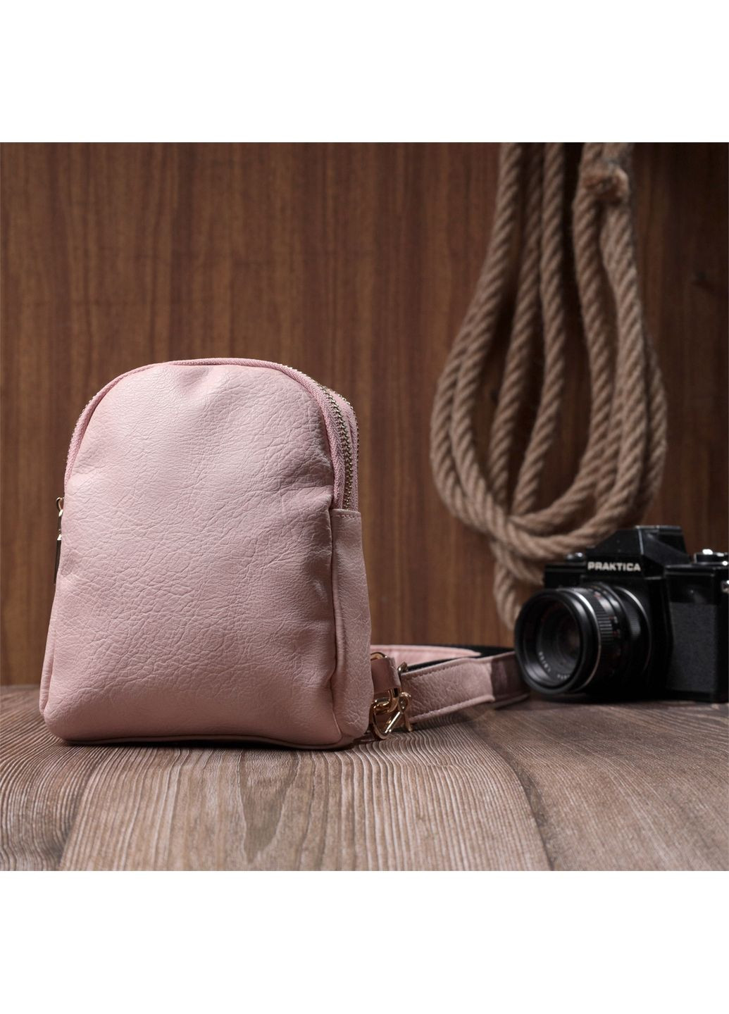 Маленька жіноча сумка через плече з екошкіри. 13х18х4 см Vintage (315869259)