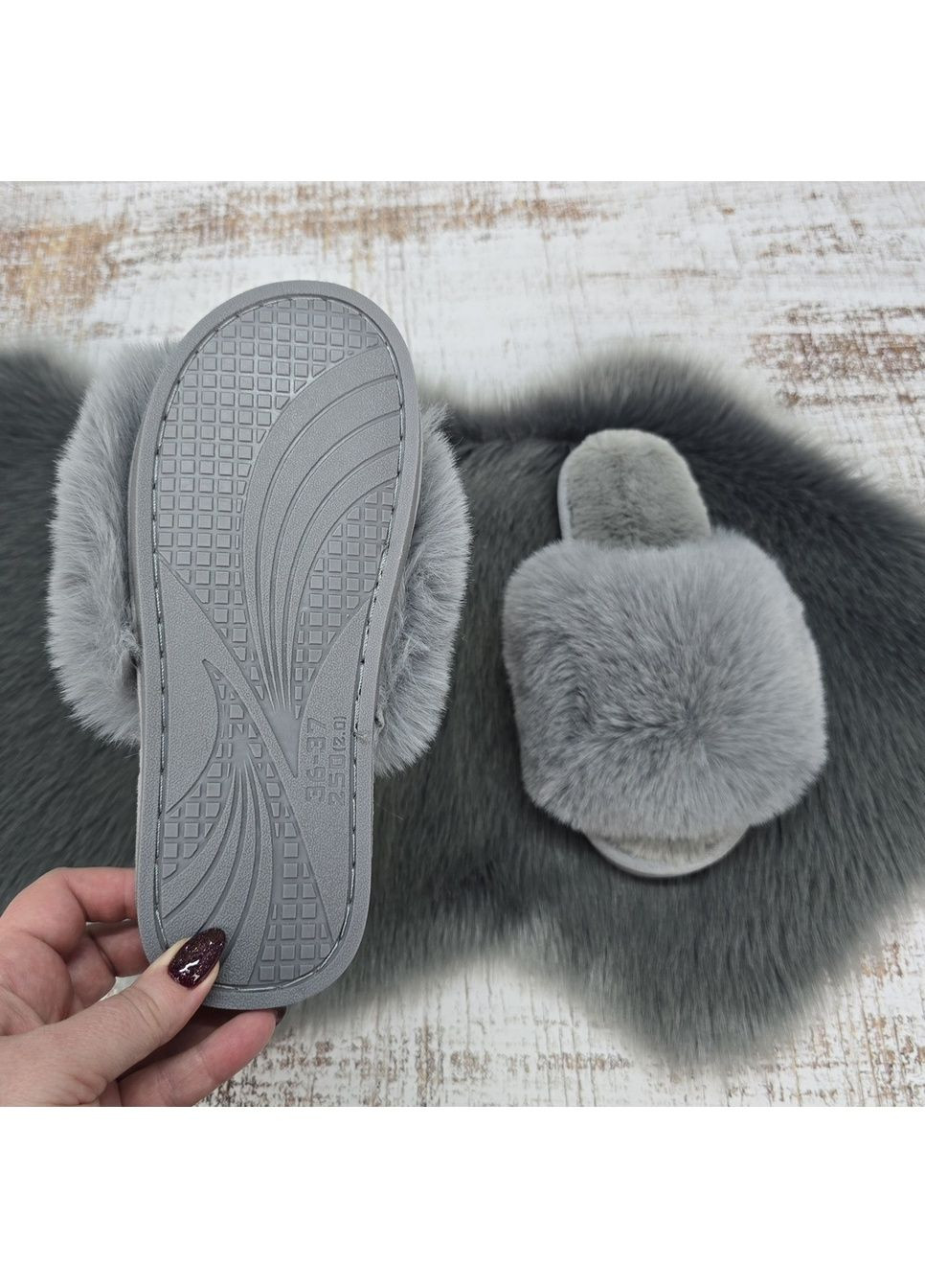 Капці жіночі домашні хутряні Fashion (350879693)