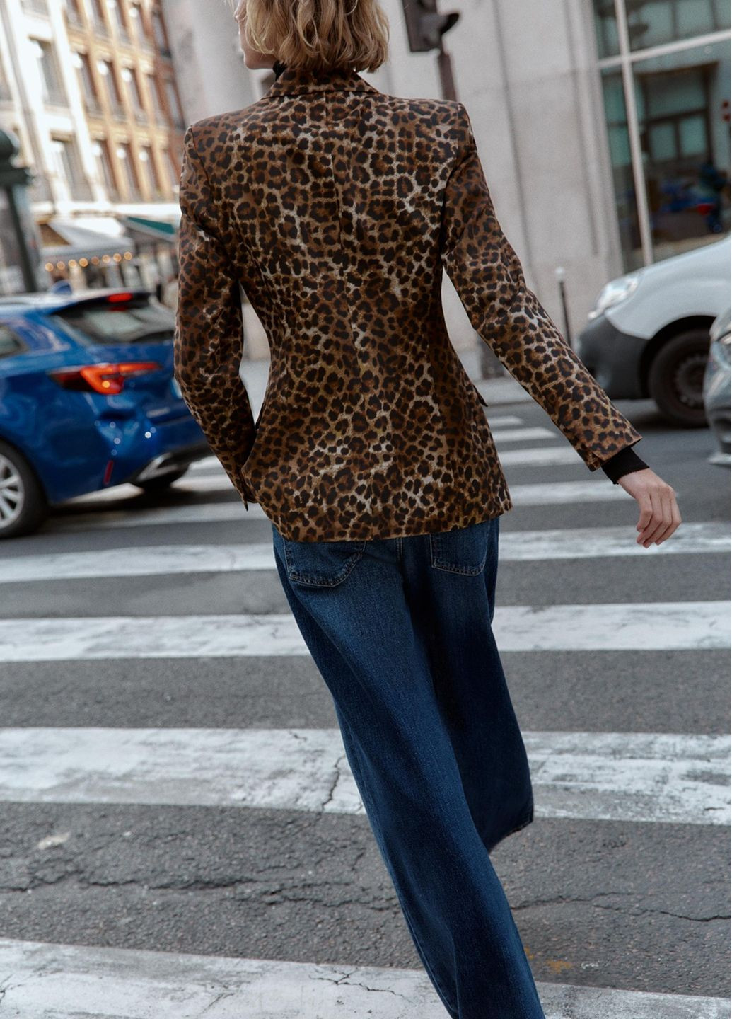 Цветной женский жакет Zara леопардовый - демисезонный