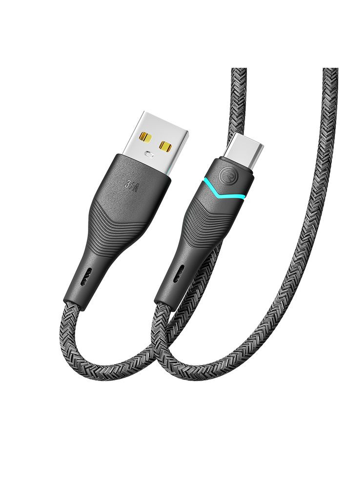 Кабель USB RC-RL15 RGB Light Type-C 3A 1.2m No Brand (317631487)