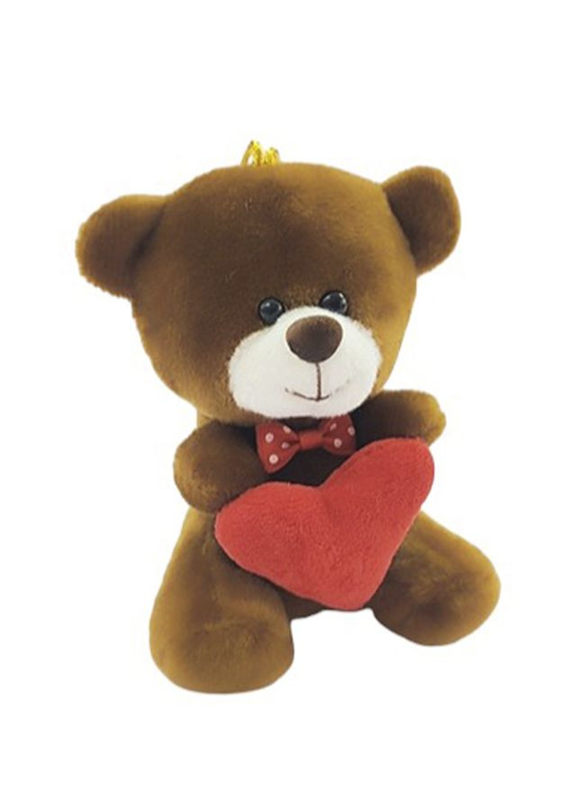 Текстильный сувенир Медвежонок "Михасик" с сердечком цвет шоколад ЦБ-00244321 Гулівер Країна (282924735)