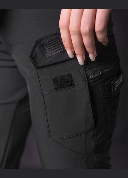 Жіночі брюки карго тактичні Байрактар чорний BEZET (291437086)