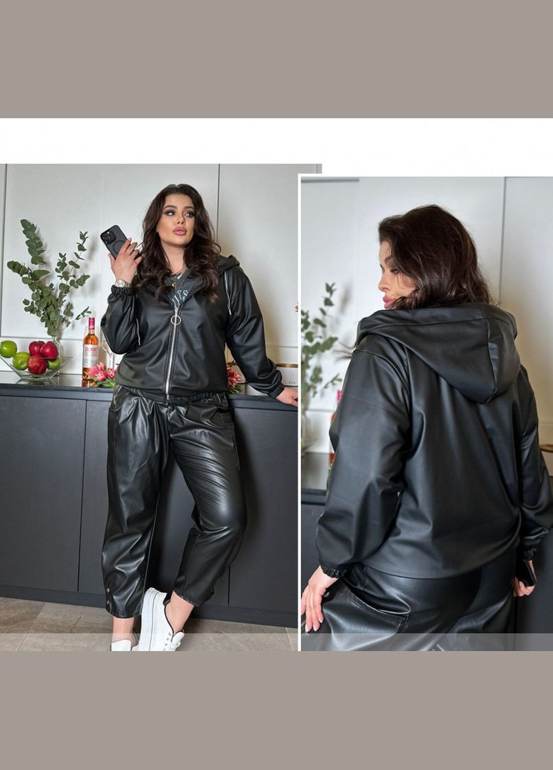 Черная демисезонная куртка Liton