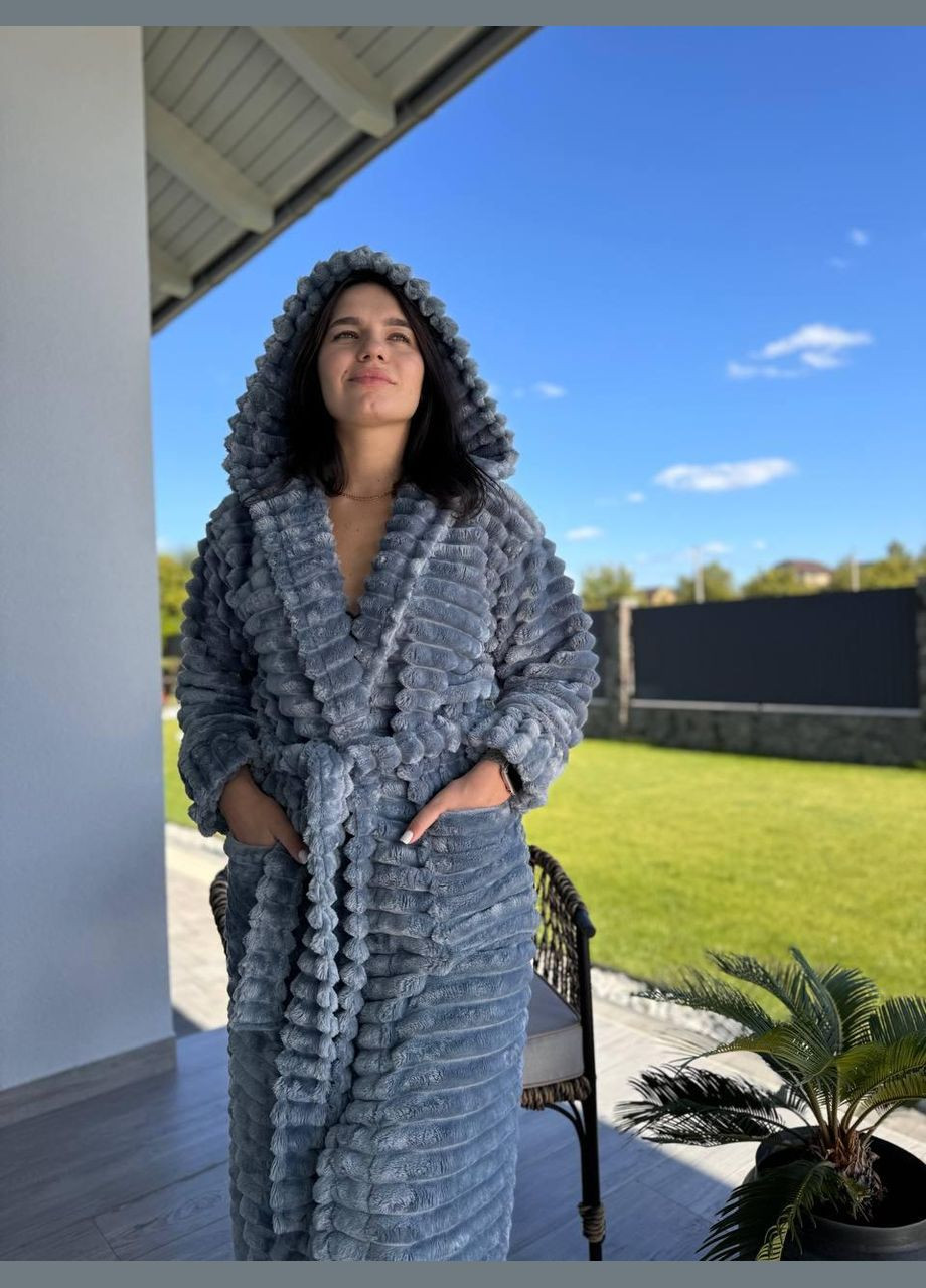 Халат женский махровый гипоаллергенный шарпей (П4К-Al-sharpey-halat-002-02) No Brand (308864294)