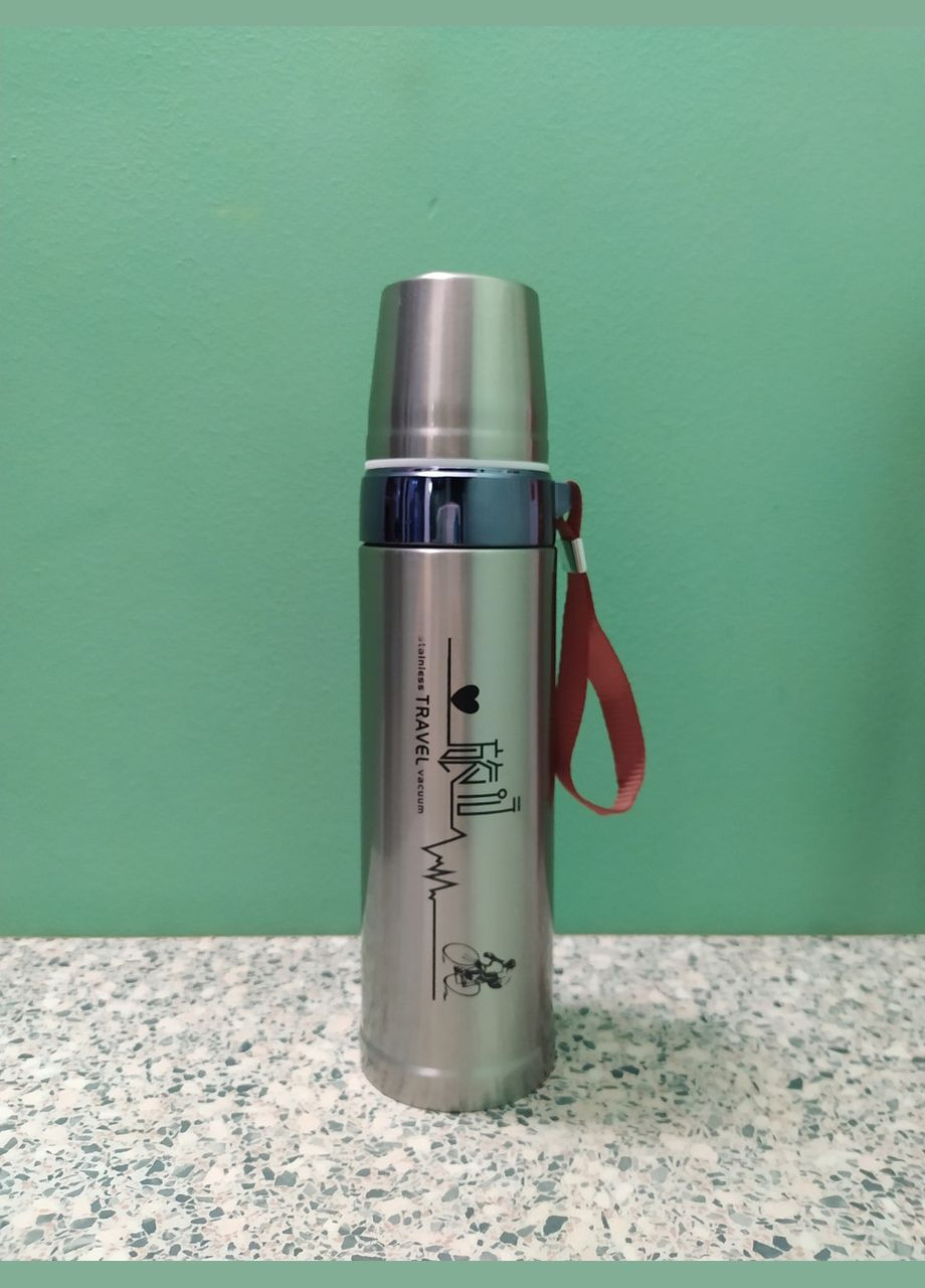 Термос Велосипедист золотий 600 мл No Brand (342064589)