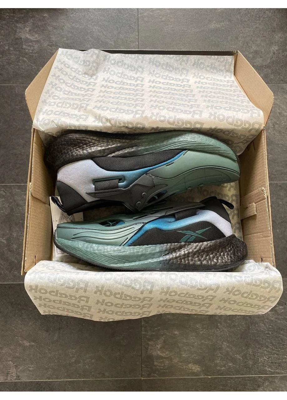КРОСІВКИ ЖІНОЧІ REEBOK FLOATRIDE BLACK/GREAN РІБОК ФЛОАТРАЙД ЧОРНІ No Brand чорні демісезони (392019286)