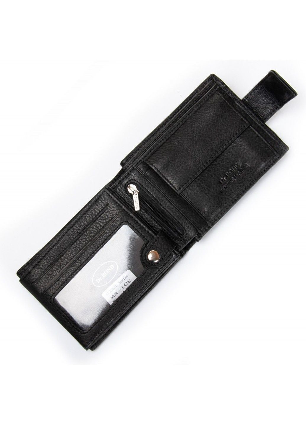 Чоловічий шкіряний гаманець M8-1CK black Dr. Bond (322690701)