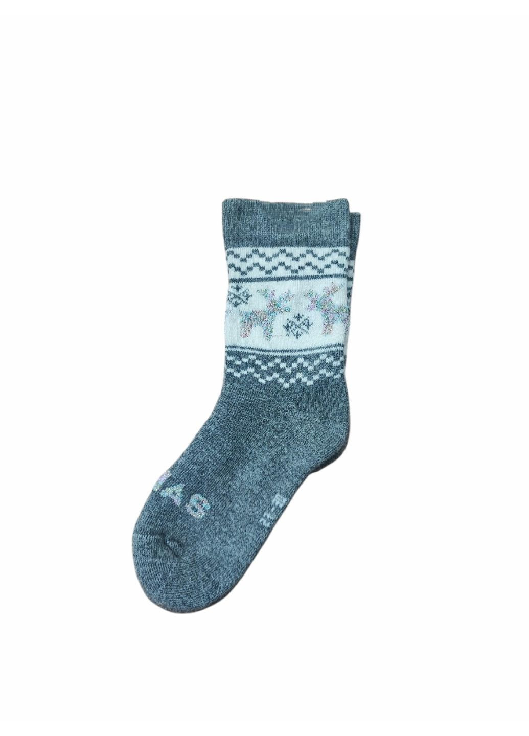 Сірі шкарпетки дитячі махрові новорічні для дівчинки ! сірі (24101613) Pepperts новорічні (370372464)