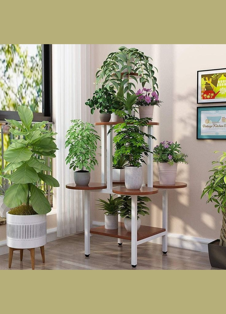 Підставка для квітів з дерева Сарамага зефір-мускат (ЦВТ-01072007) No Brand (328230241)