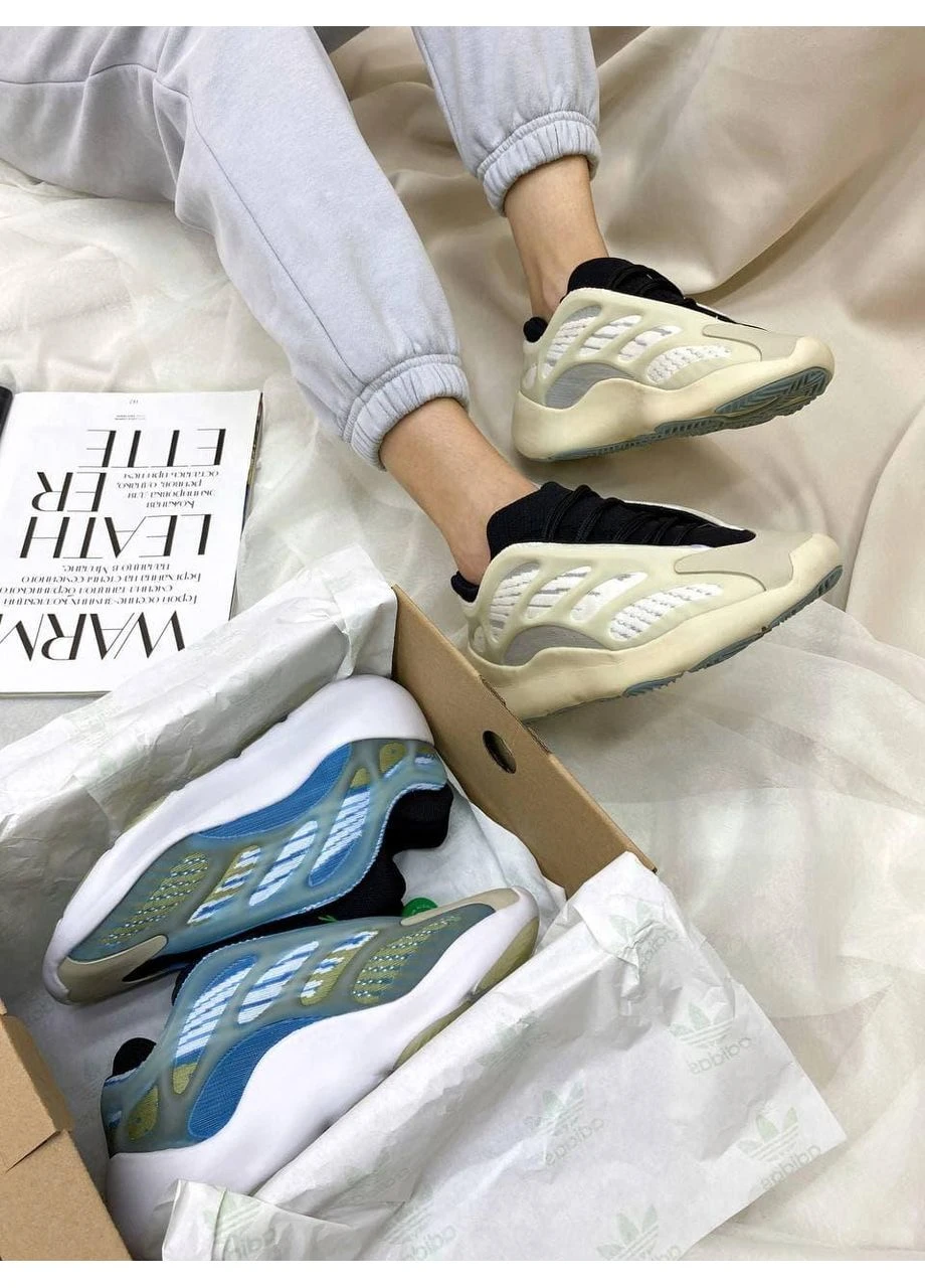 Комбіновані кросівки чоловічі adidas yeezy boost 700 v3 azael 2 адідас ізі буст демісезон No Brand