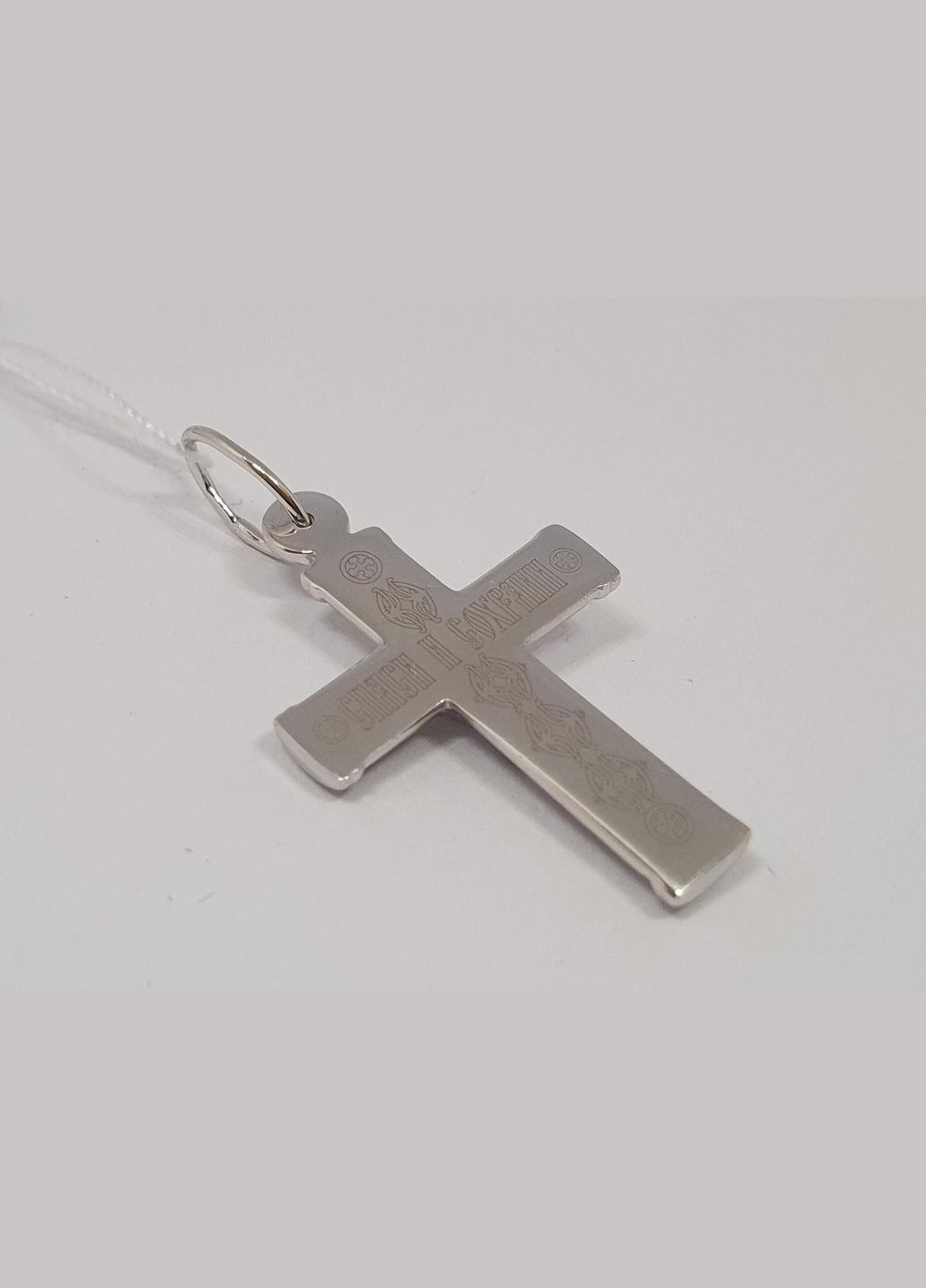 Серебряный крест Распятие Христа. 3592-ПР Харківська ювелірна фабрика (299153344)