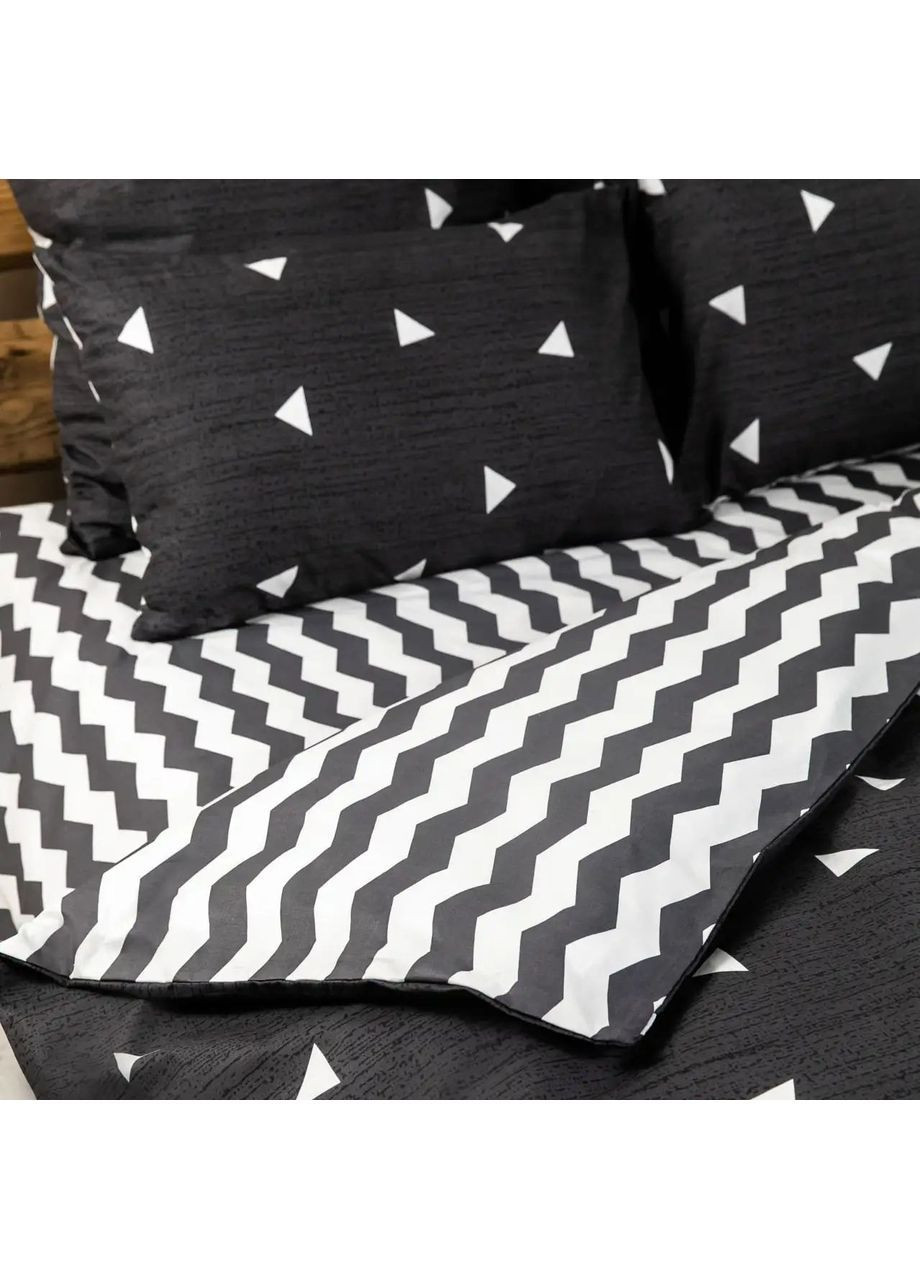 Євро комплект постільної білизни з наволочками 50*70 см, 115 гр/м2 Night Чорний (17760200215) ТЕП (365851615)