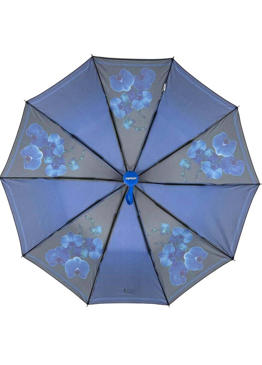 Женский складной зонт полуавтомат на 10 спиц Toprain (289977591)