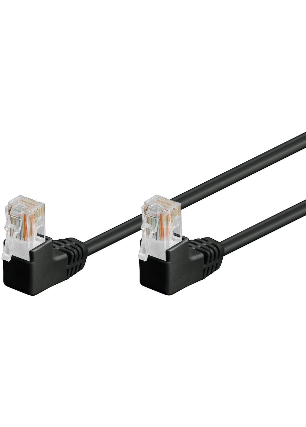 Патч корд неэкранированный RJ45 UTP5e 5.0m patch AWG26 2x90° D=4.9mm Gold Goobay (369646526)