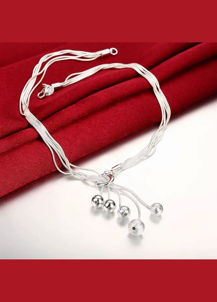 Набор подвески браслет серьги с шарами висячий кулон стерл. ср. tiffany комплект No Brand (338436058)