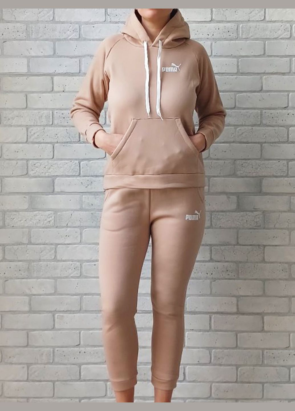 Теплый спортивный костюм для подростка худи с капюшоном штаны на резинке логотип No Brand (322784674)