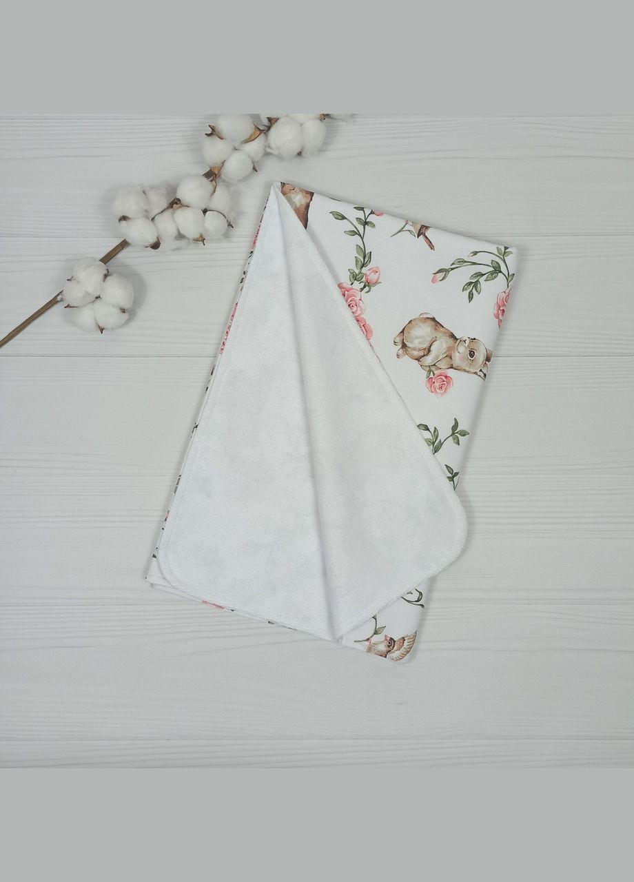 Набір для новонародженого: пелюшка, подушка і іграшки a.l.babybox Зайчики в трояндах Рожевий No Brand (308752133)