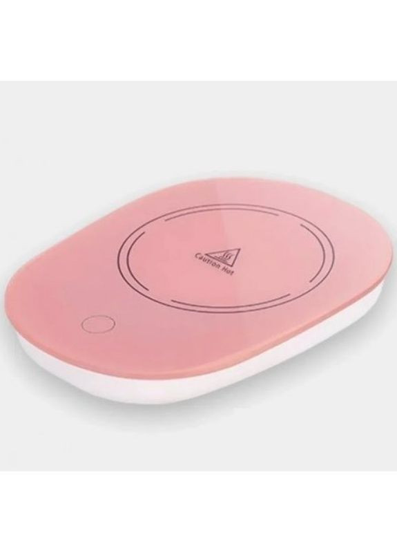 Електропідставка для нагріву напоїв із підтримкою стабільної температури рожева (2104618800) No Brand (368902824)