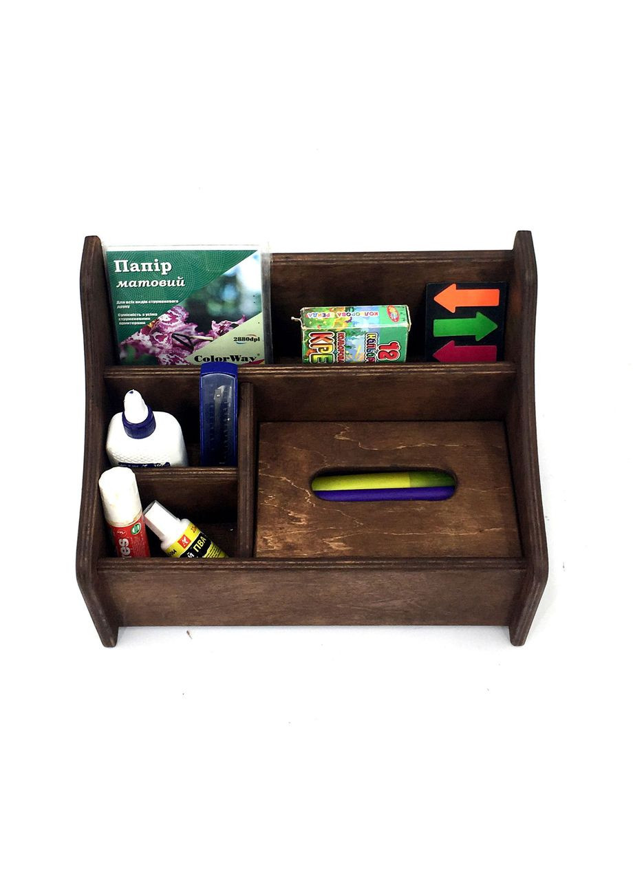 Настольный органайзер из дерева Майрон капучино (КНЦ-008109) No Brand (328228115)