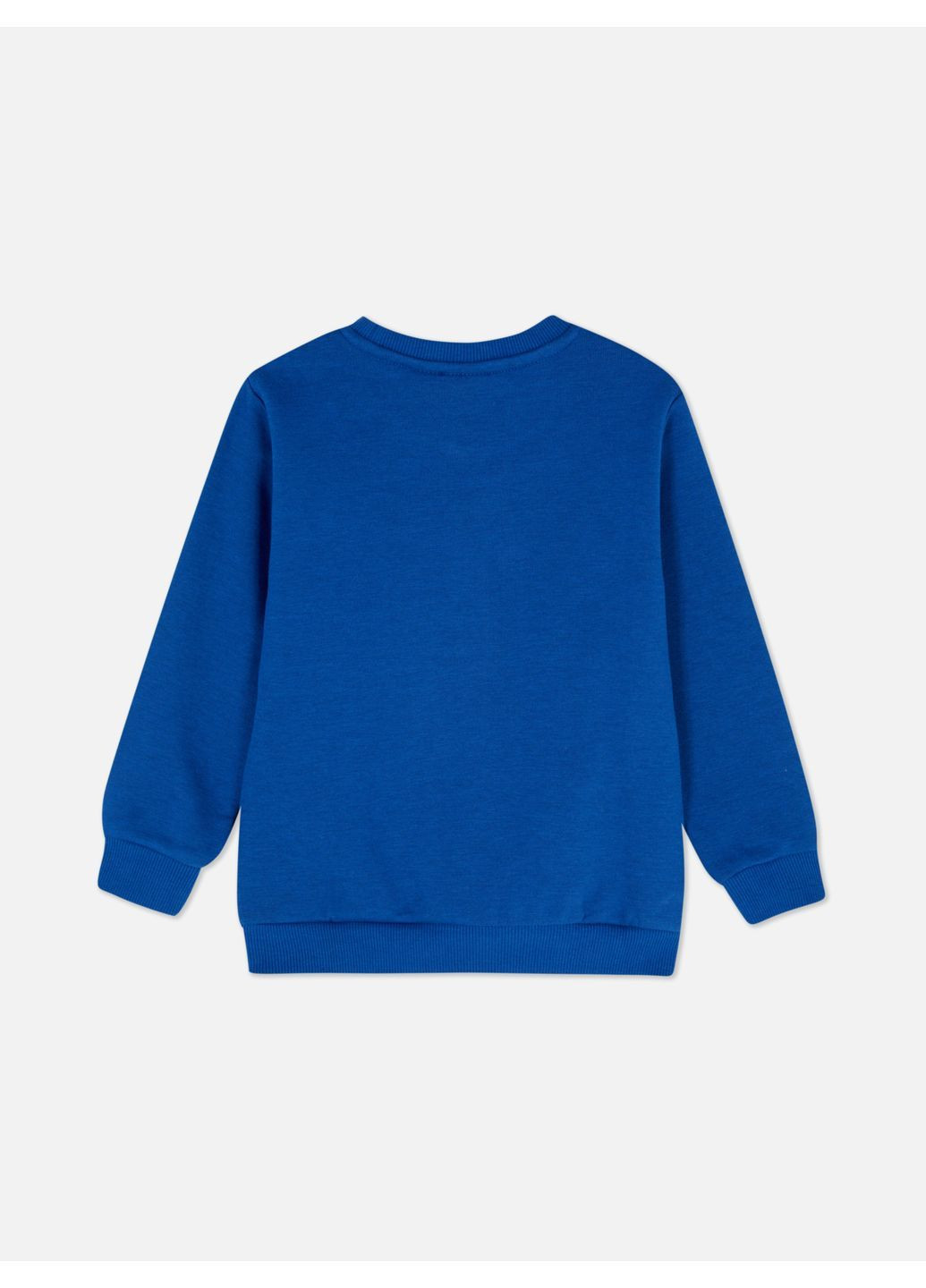 Primark світшот фліс,синій з принтом, синій